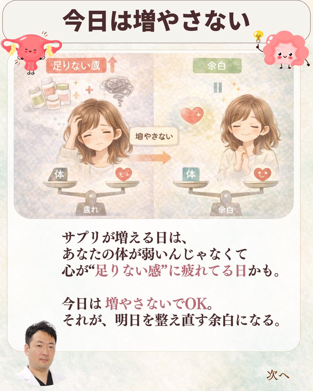 サプリが増えるときって、