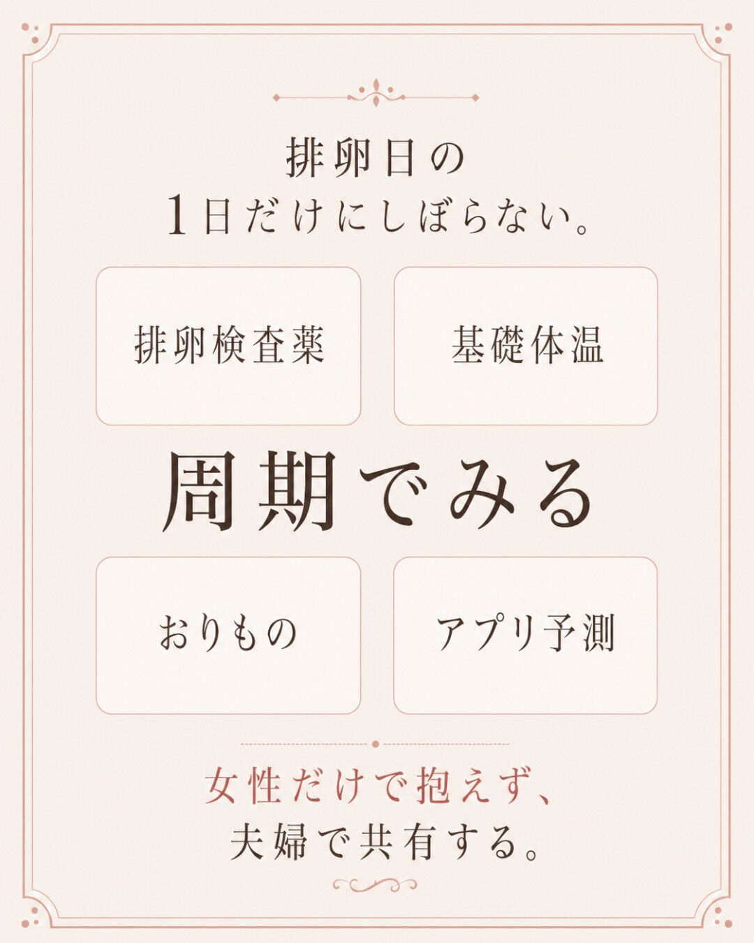 妊活って、気づくと女性だけが頑張っていることが多い