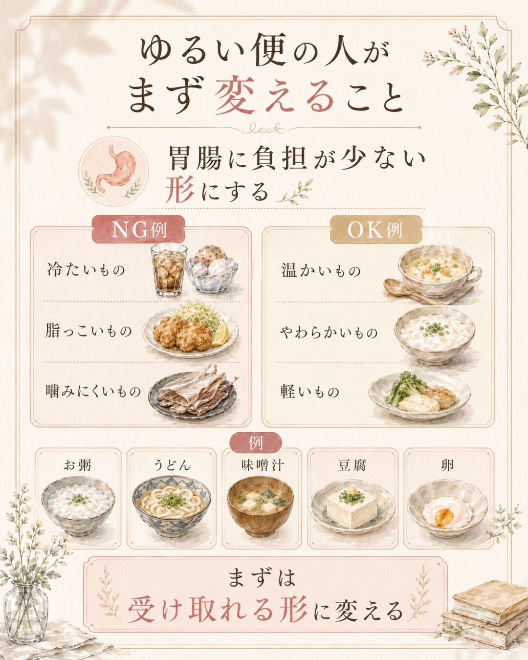便の状態で、妊活の進め方は変わります