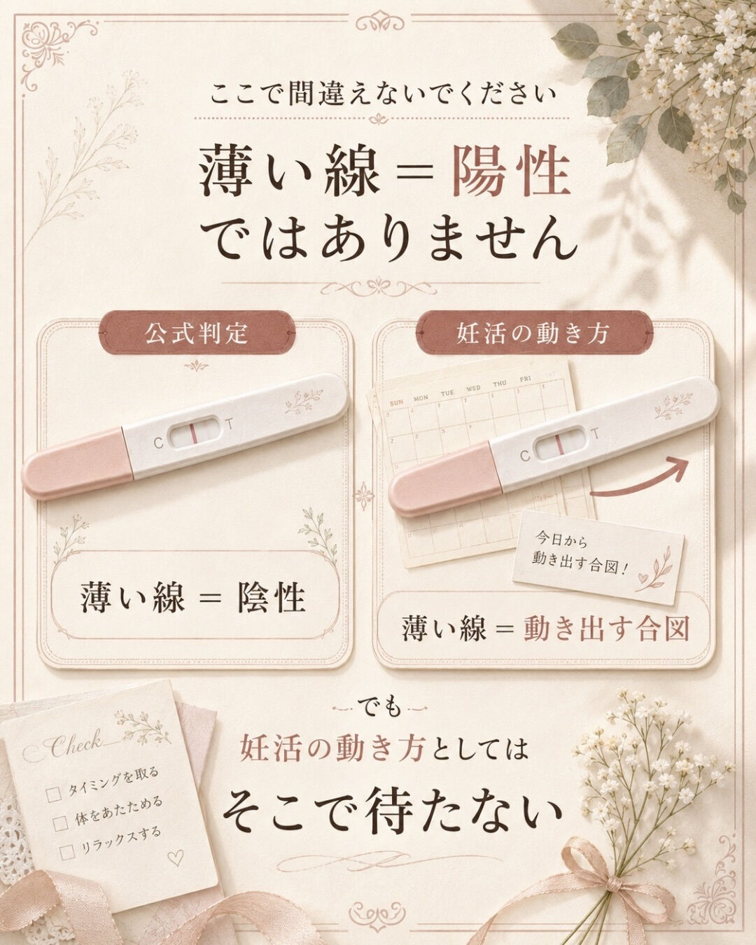 強陽性が出てからタイミング