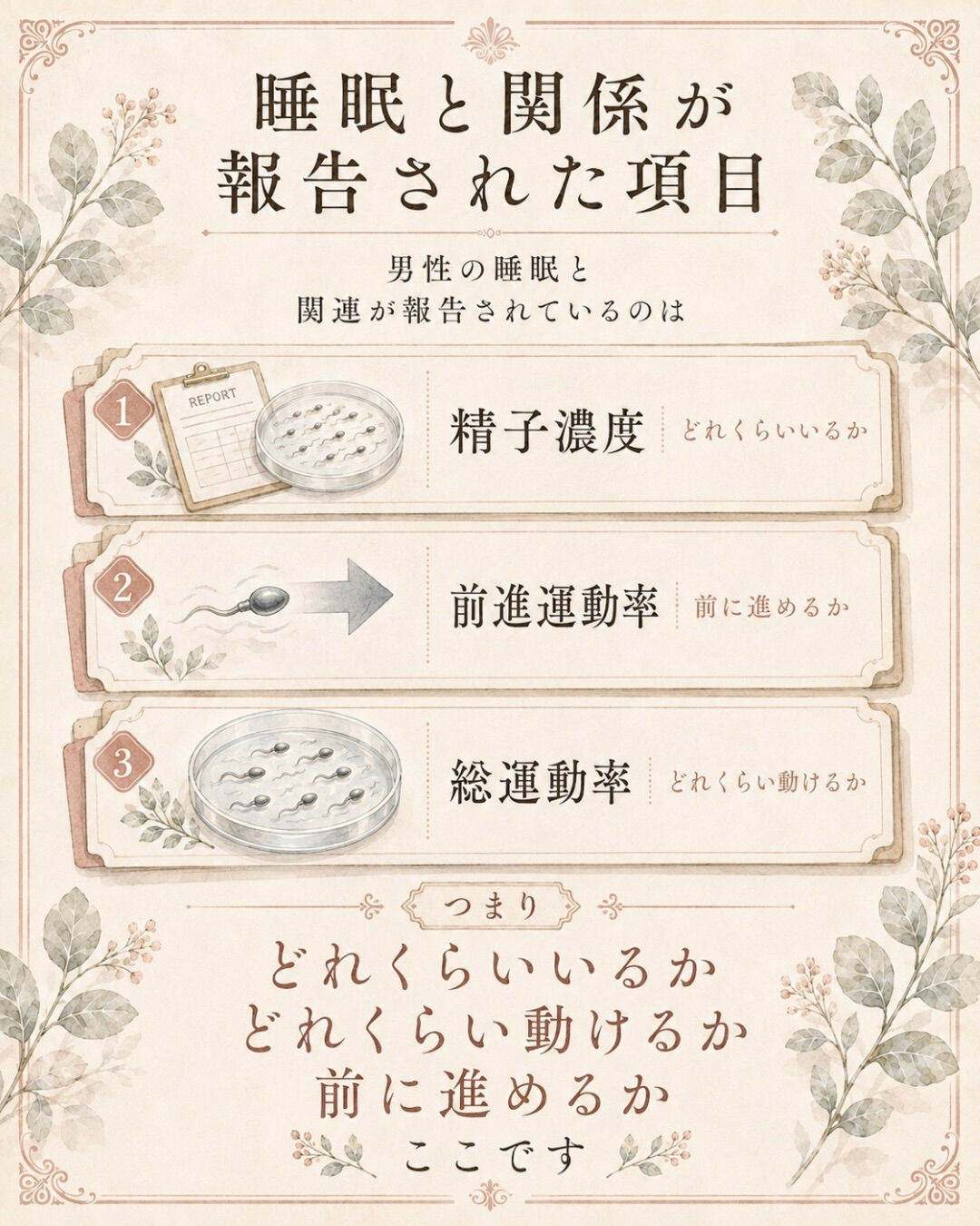 男性の睡眠不足は、精液検査のどこに出るのか