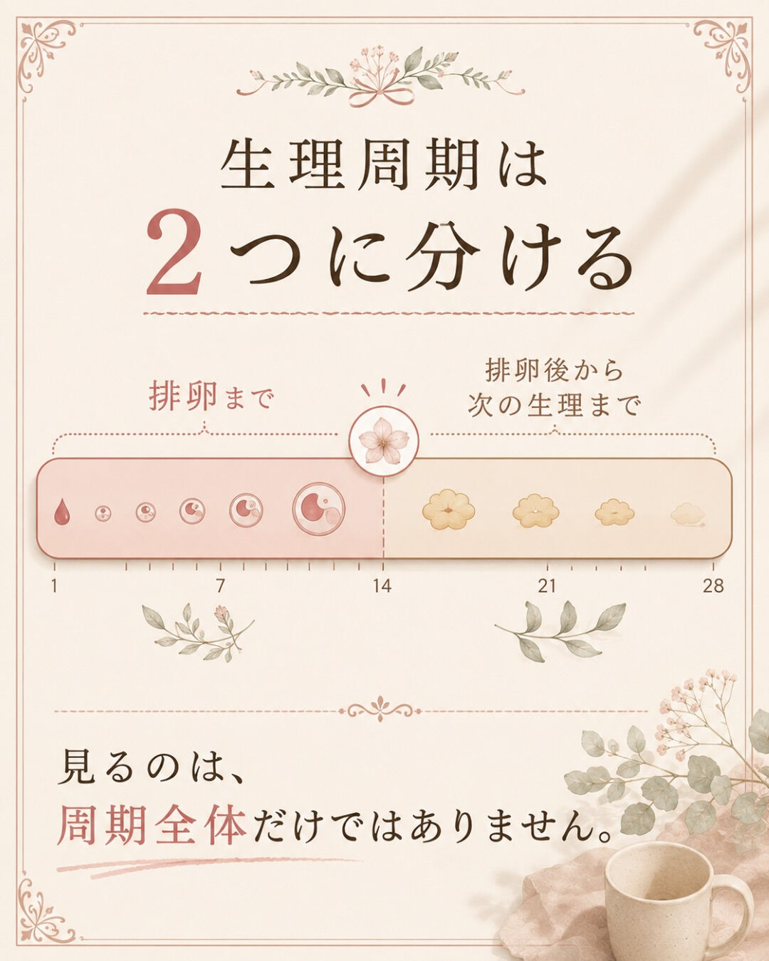 生理周期が毎月ほぼ28日だと、