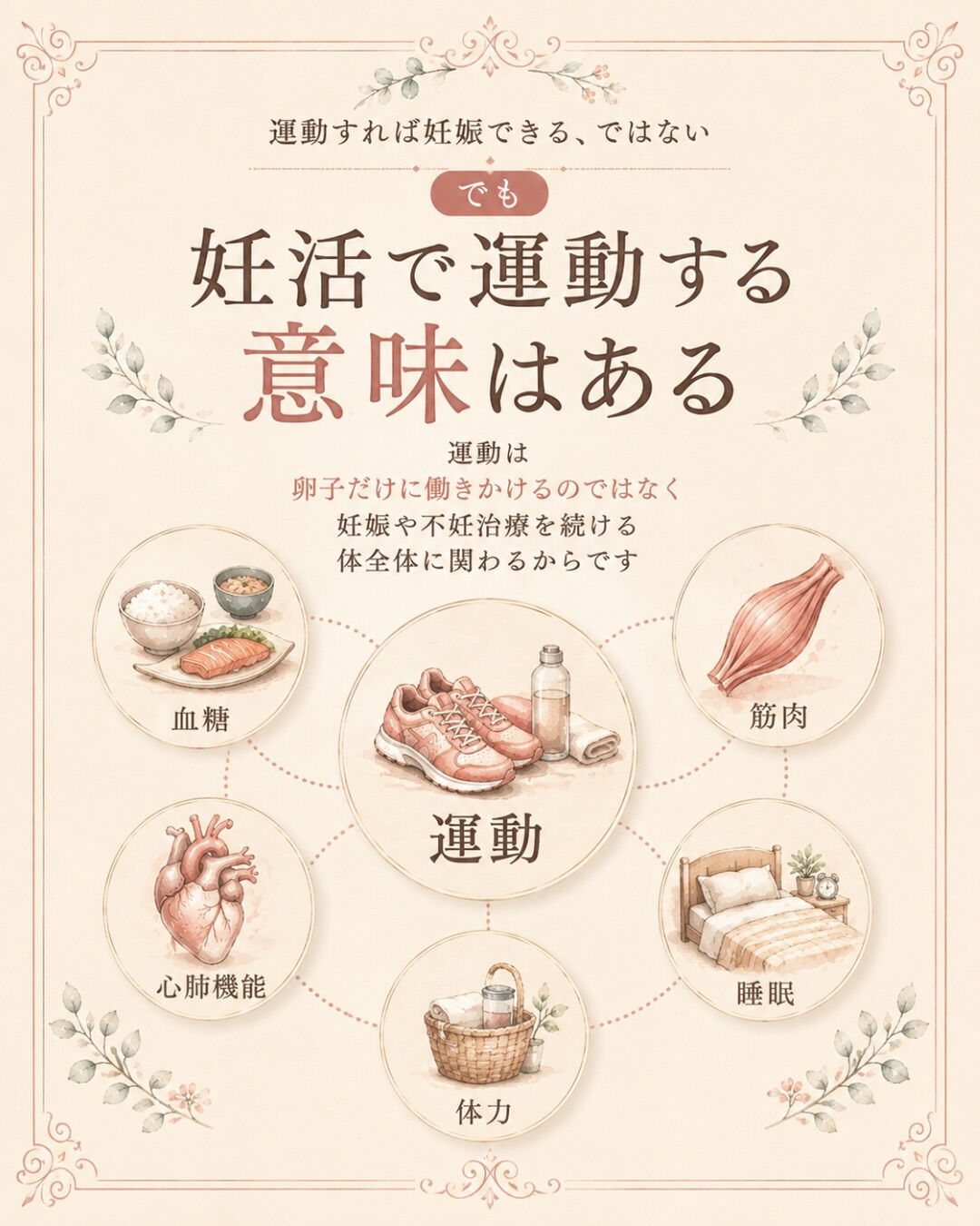 「妊活には運動が大事」