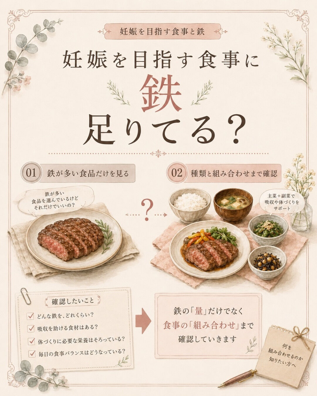 鉄を意識して、