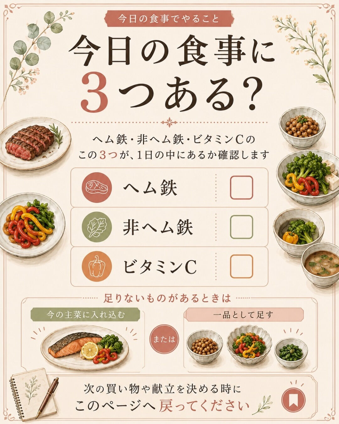 鉄を意識して、