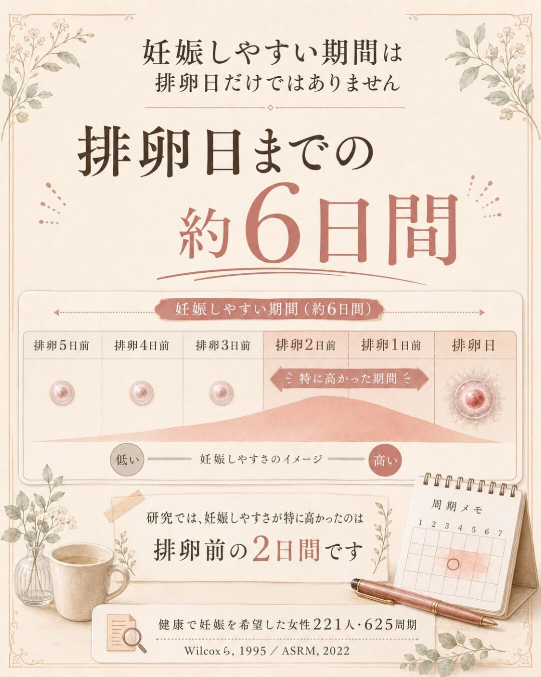 「排卵日に取れたから、今周期は大丈夫」