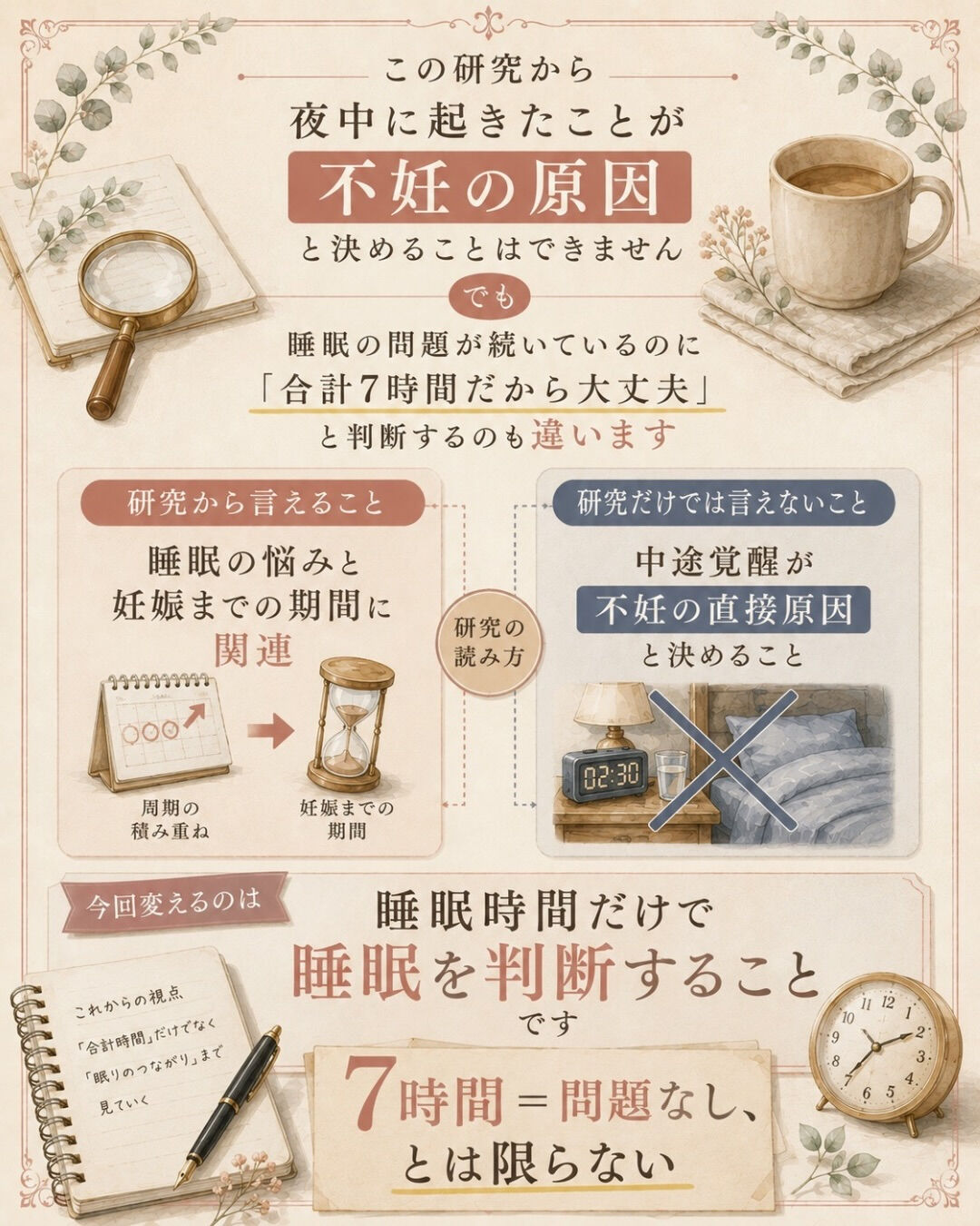 7時間は寝ている