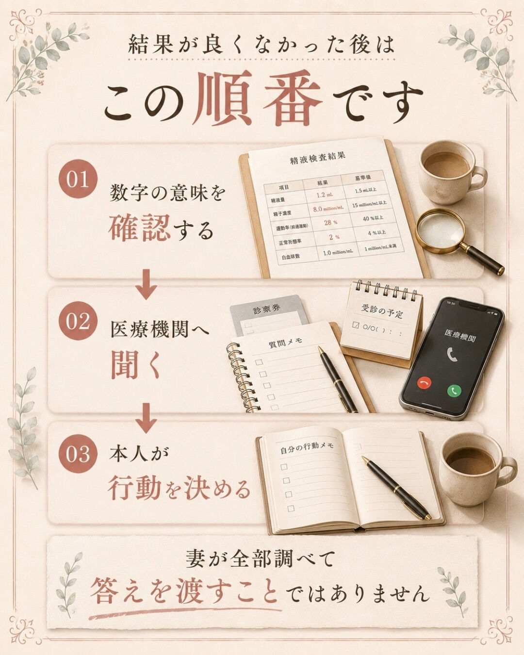 精液検査の結果が良くなったか悪かったか