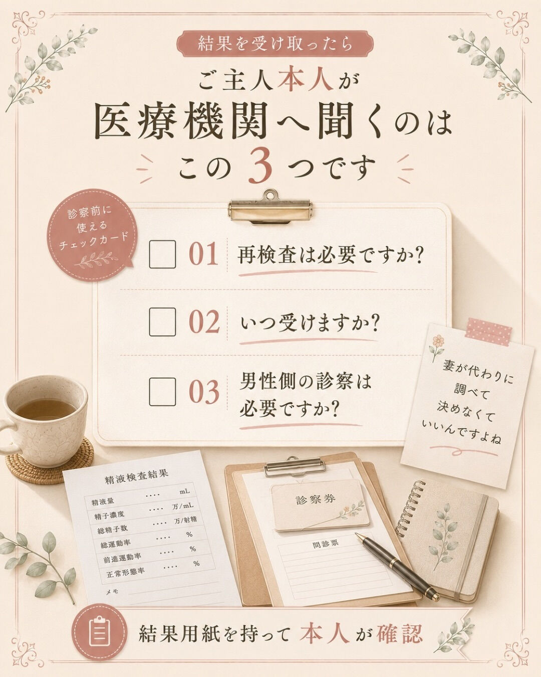 精液検査の結果が良くなったか悪かったか