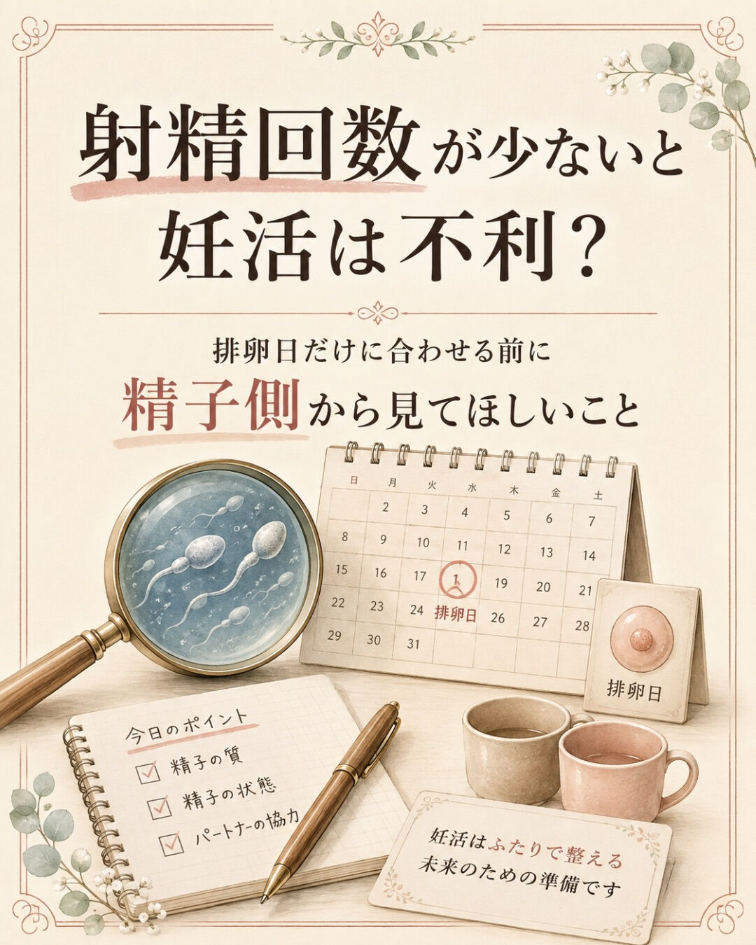 排卵日だけタイミングを取っている