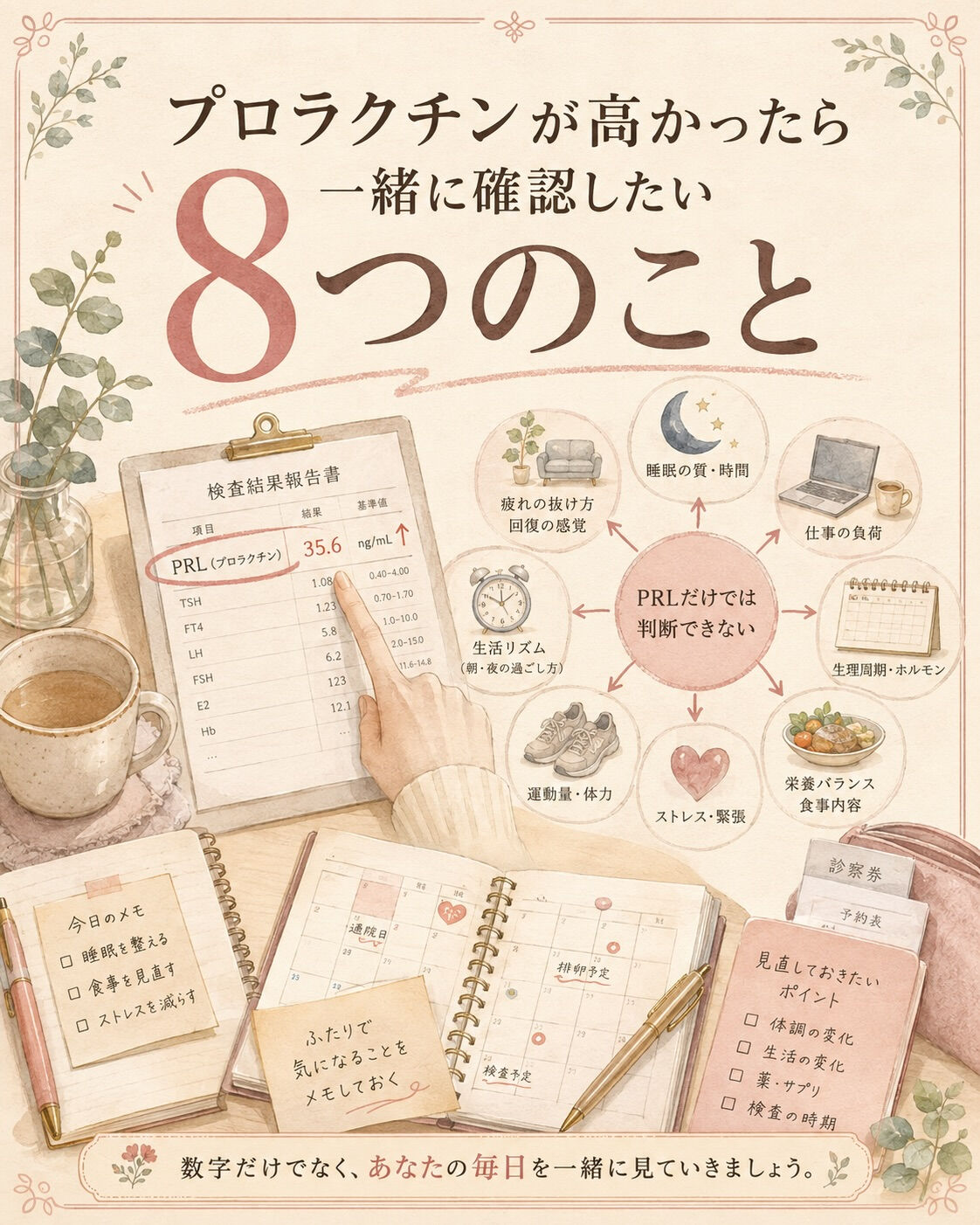 プロラクチンが高かった