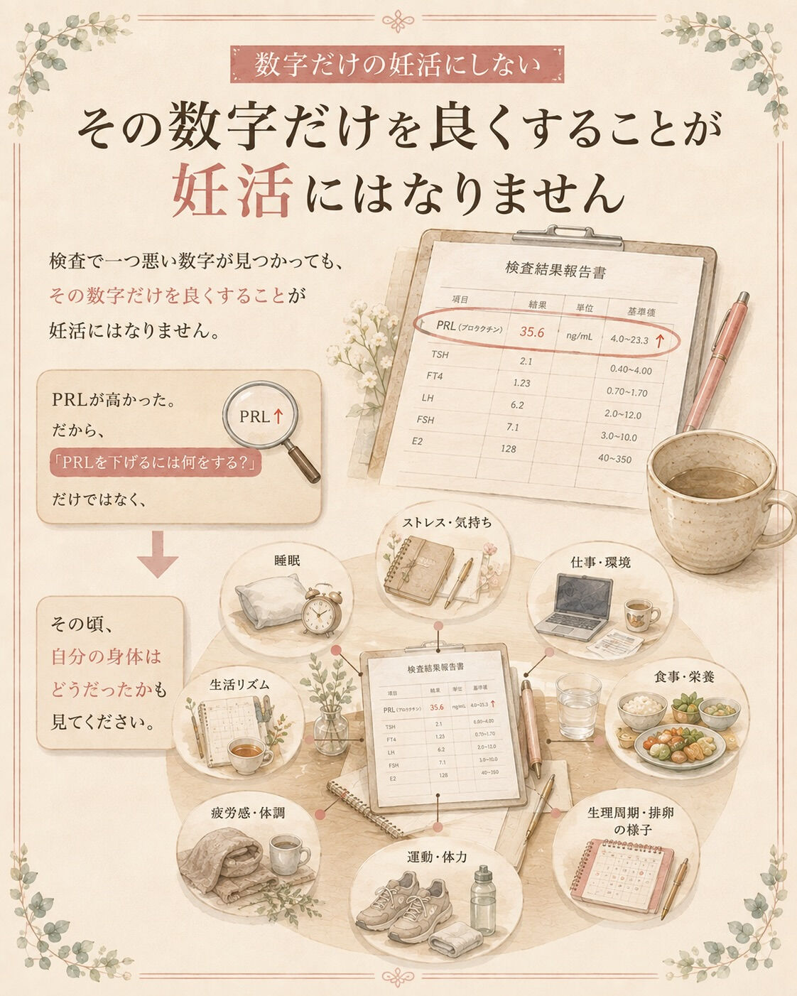 プロラクチンが高かった