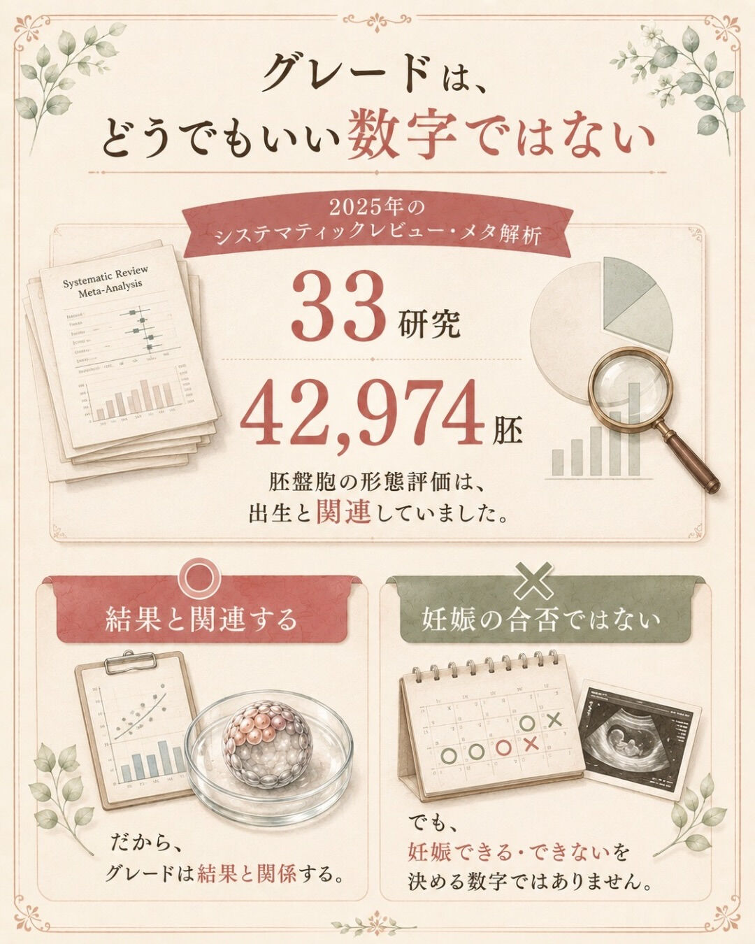 胚のグレードが低かった