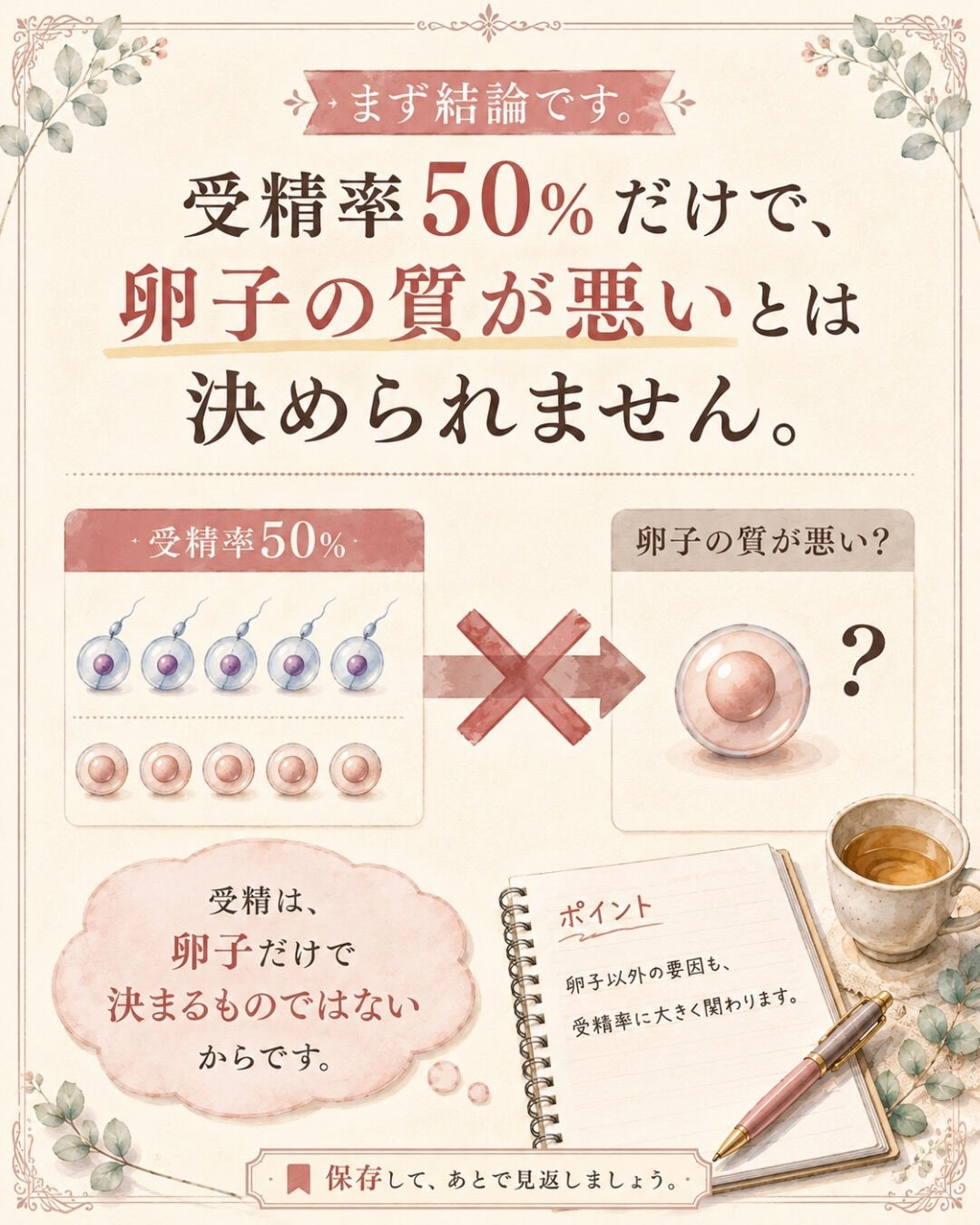 受精結果を聞いたあと、