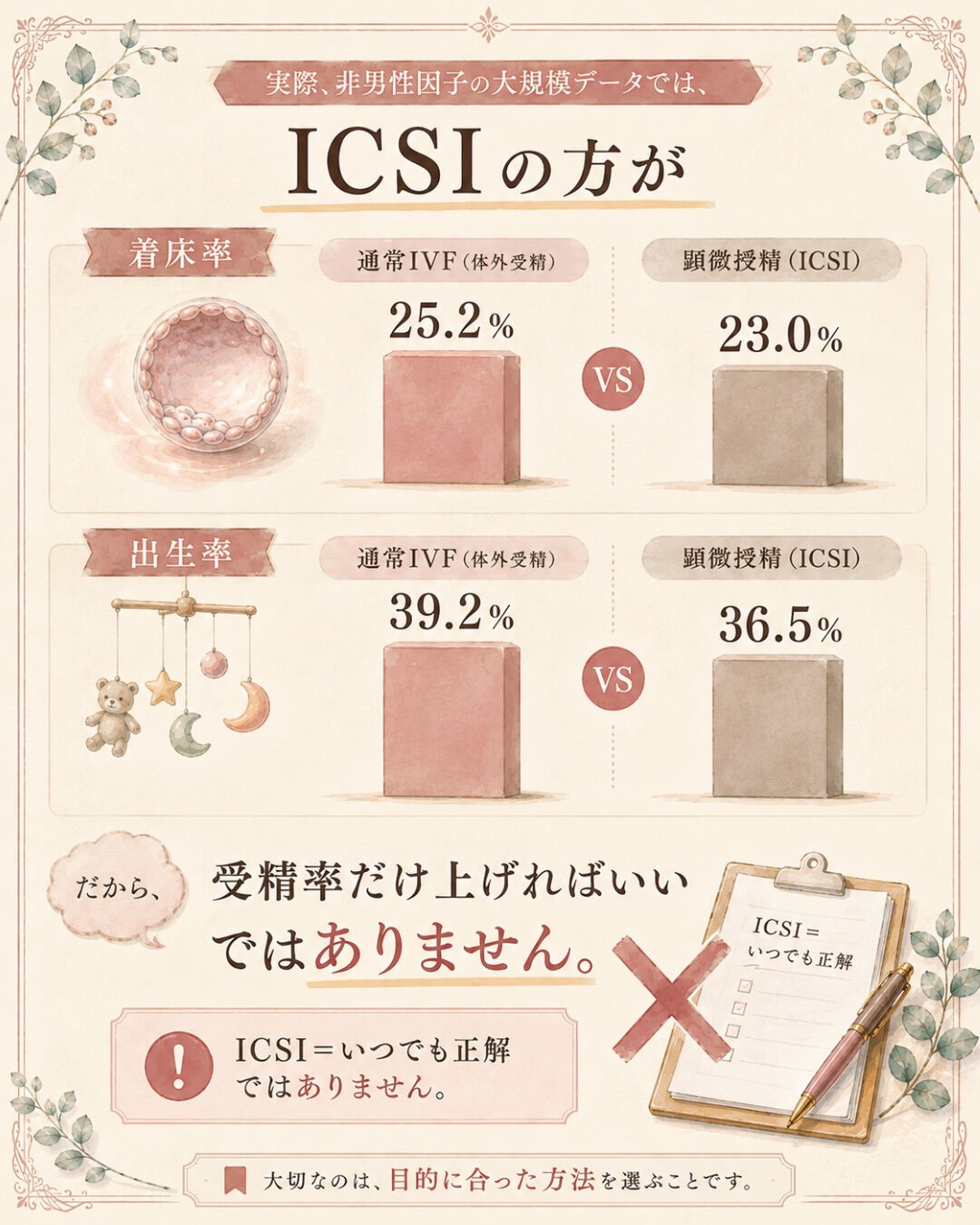 受精結果を聞いたあと、