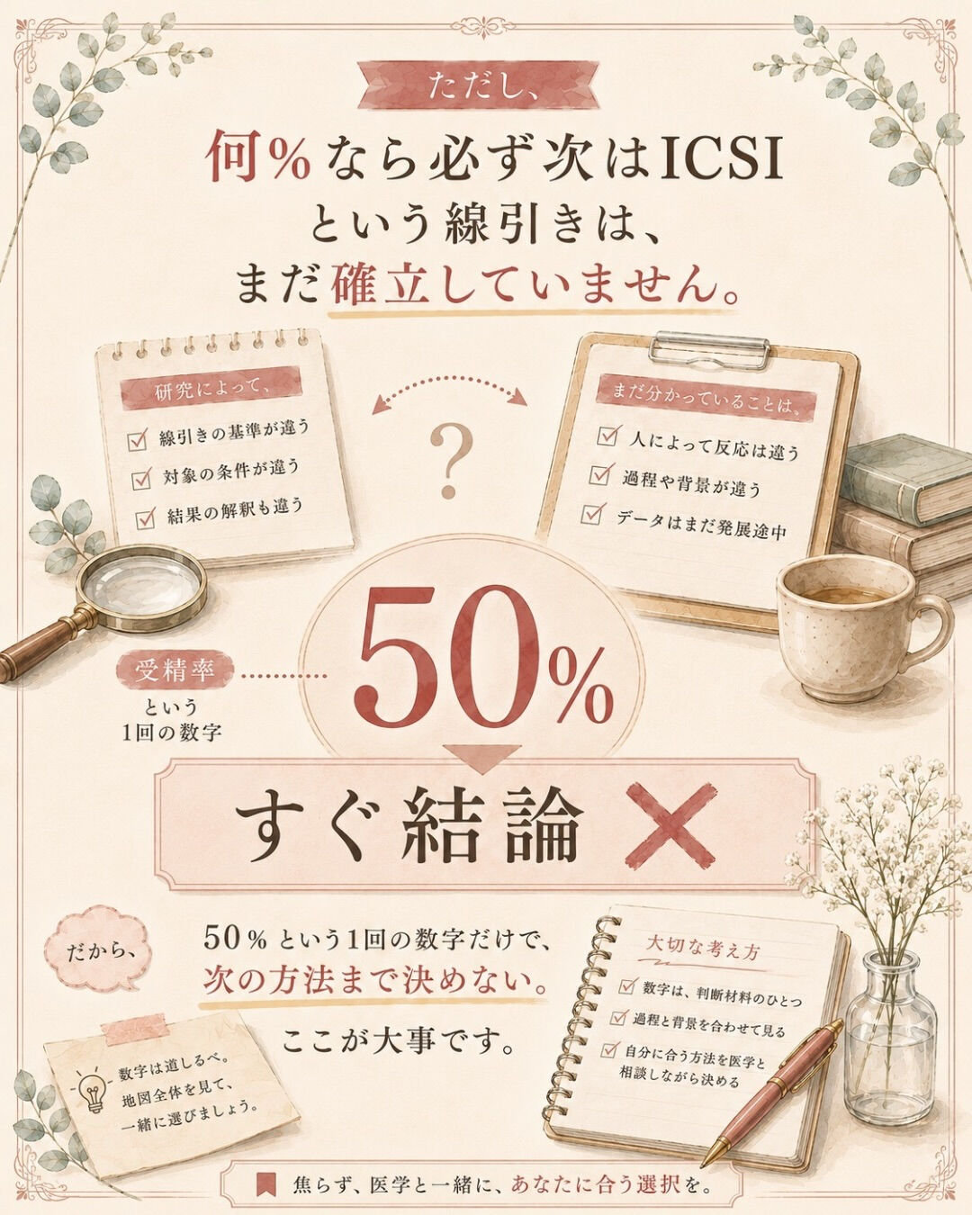 受精結果を聞いたあと、
