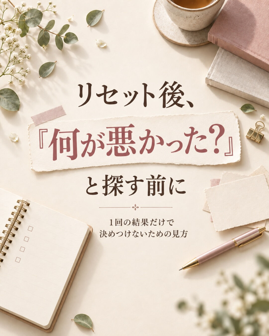 リセットすると、